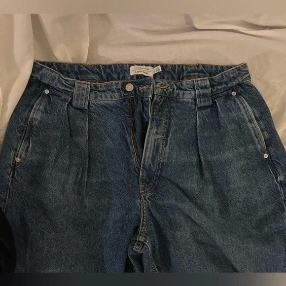 & Other Stories Pleated Wide Leg Trouser Jeans Size 12 - Picture 7 of 8